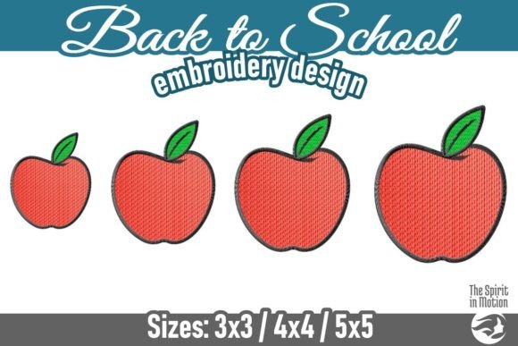 Review: Back to School Color Apple Embroidery Design