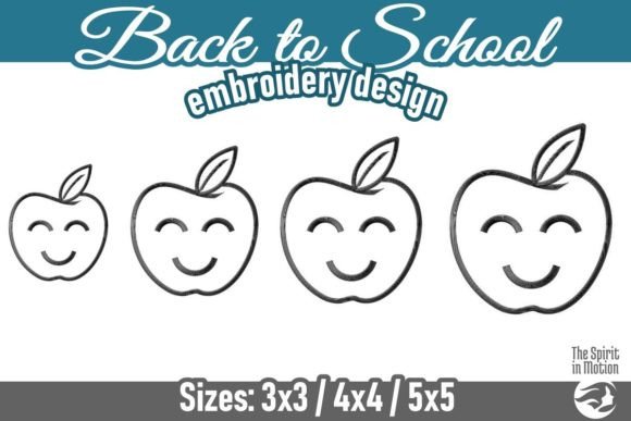 Review: Back to School Smiling Outline Apple