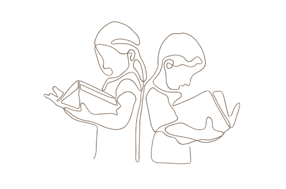 Review: Children Reading Embroidery Design