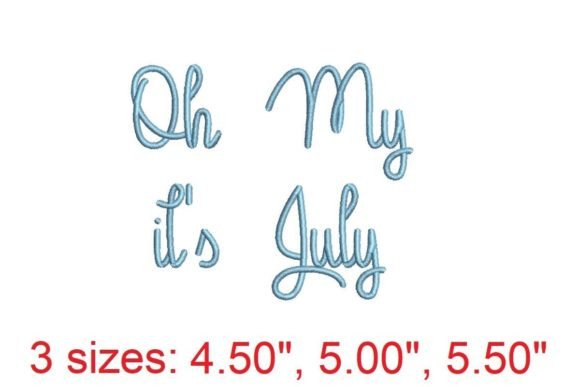 Review: Oh My, It s July Embroidery Font for Craft Fairs