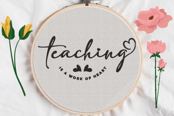 Review: Teaching is a Work of Heart Embroidery