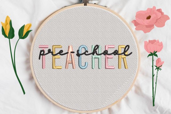 Reviewing the Pre-School Teacher Embroidery Design